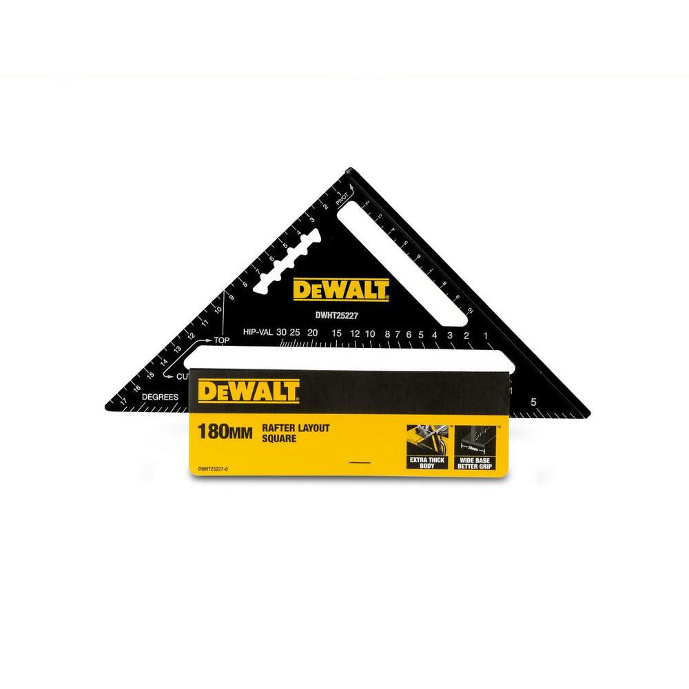 DeWalt DWHT25227-0  180mm Premium Metric Aluminium Rafter Square