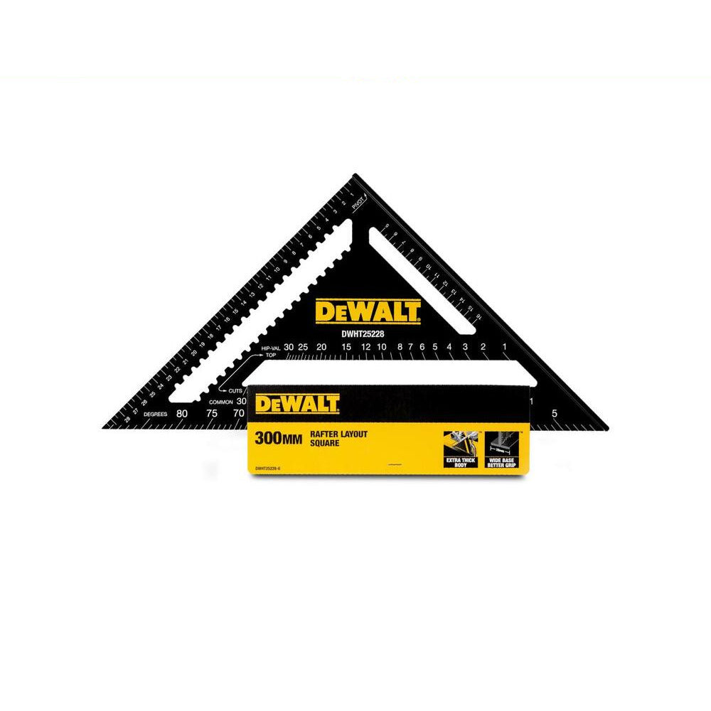 DeWalt DWHT25228-0 300mm Premium Metric Aluminium Rafter Square
