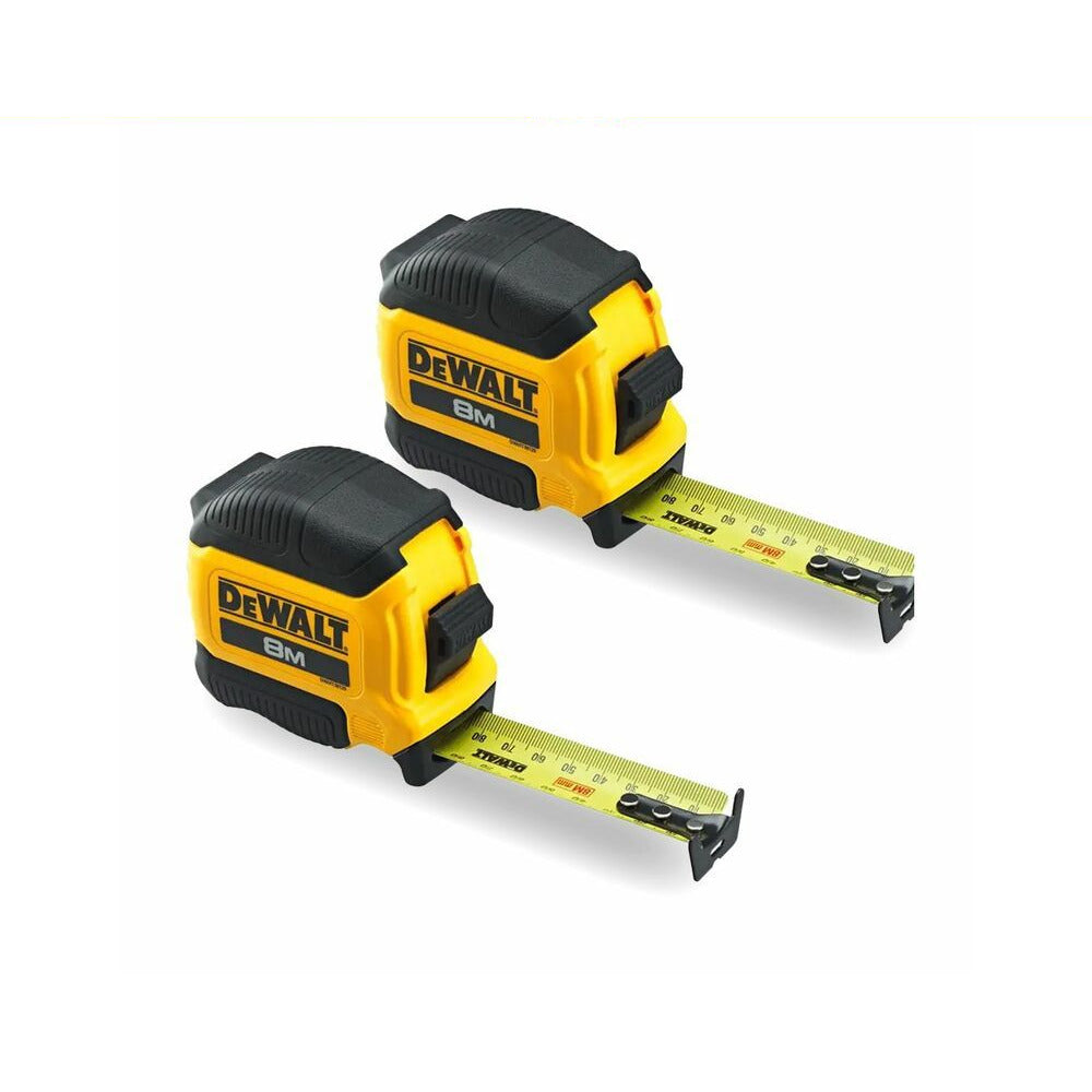 DeWalt DWHT79326-3 2-Pack 8M Compact Tape Measure