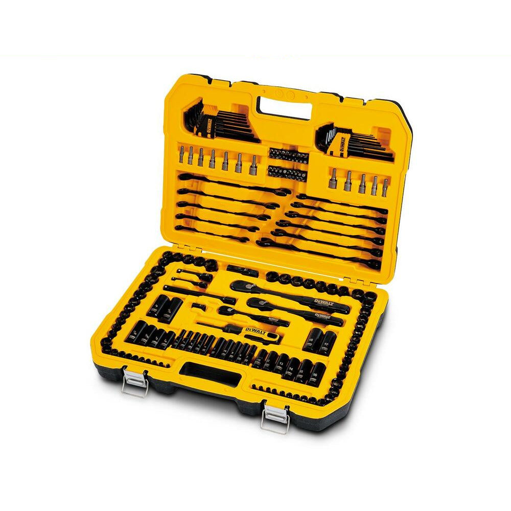 DeWalt DWMT45184-1 184pce 1/4", 3/8" & 1/2" Drive Metric/SAE Black Chrome Mechanics Socket Set
