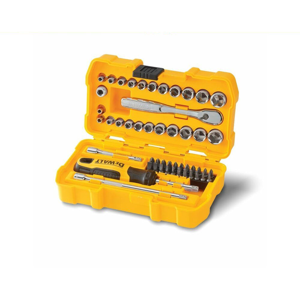 DeWalt DWMT81610 50pce 1/4" Imperial & Metric Drive Socket Drive