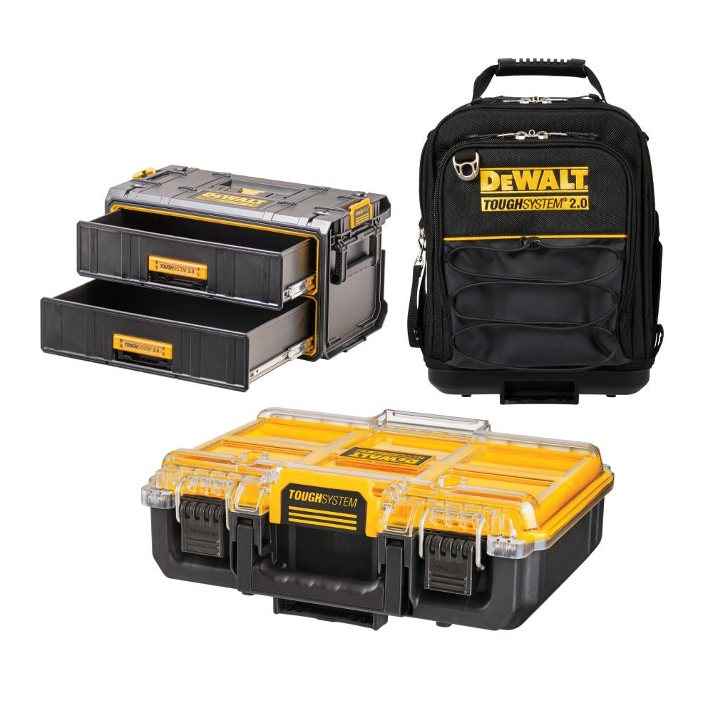 DeWalt DWST835292-XE 3pce TOUGHSYSTEM 2.0 Drawer, Organiser & Bag Bundle