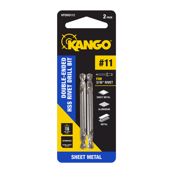 Kango HSS Double-Sided Panel Drill Bit No.11 - 2 Pack