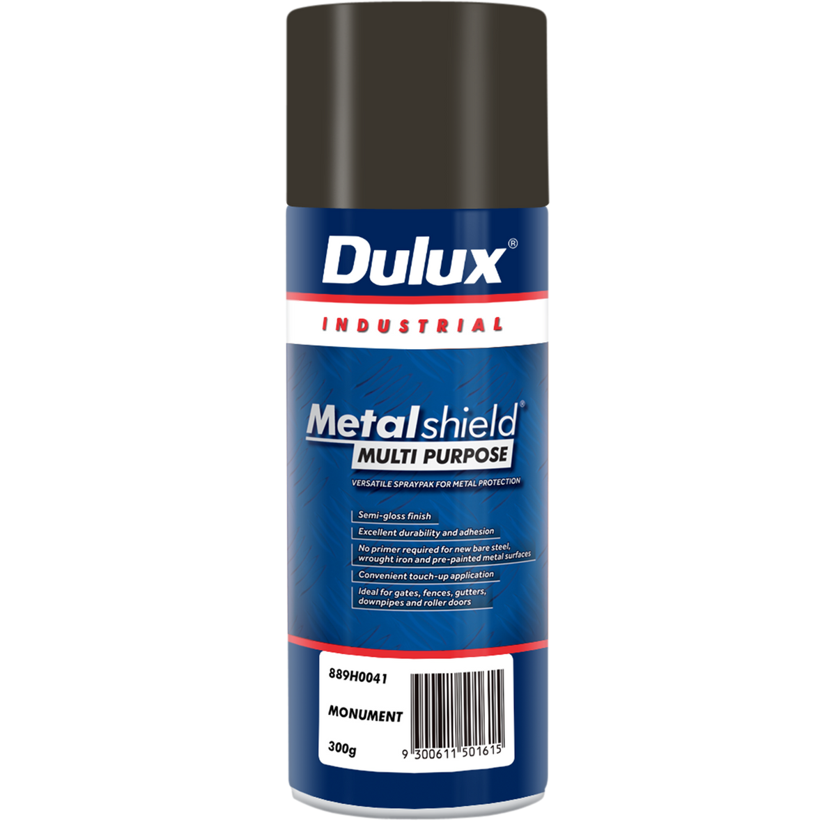 Dulux 300g Metalshield Multipurpose Spray Paint Monument