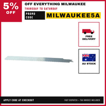 MILWAUKEE 400mm Stainless Steel Reciprocating Saw Blade for Ice/Meat Cutting 48001083