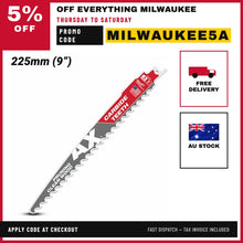 Milwaukee 48005232 225mm (9") 3TPI SAWZALL The AX with Carbide Teeth Pruning Blade