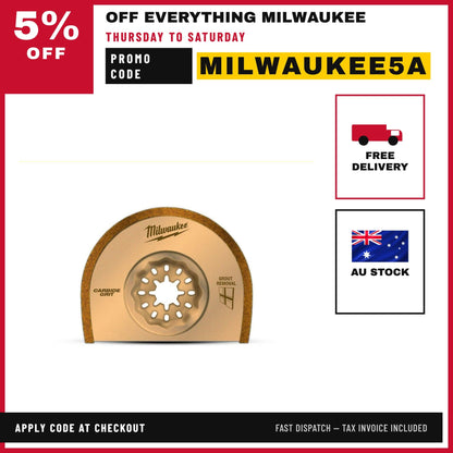 Milwaukee 48906050 76mm (2-15/16) Starlock Thin Kerf Carbide Grit Blade