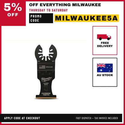 Milwaukee 49251501 35mm (1 3/8") OPEN-LOK Extreme Metal Titanium Enhanced Carbide Teeth