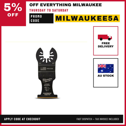 Milwaukee 49251521 35mm (1 3/8") OPEN-LOK Extreme Material Titanium Enhanced Carbide Teeth Blade