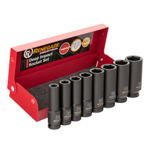 Renegade Industrial 3/8" Drive 8 Piece Imperial Deep Impact Sockets Set - RIDII388