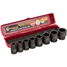 Renegade Industrial 3/8" Drive 8 Piece Imperial Standard Impact Sockets Set - RISII388