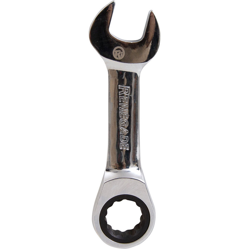 Renegade Industrial 17mm Metric Stubby Ratchet Spanner - RISR17
