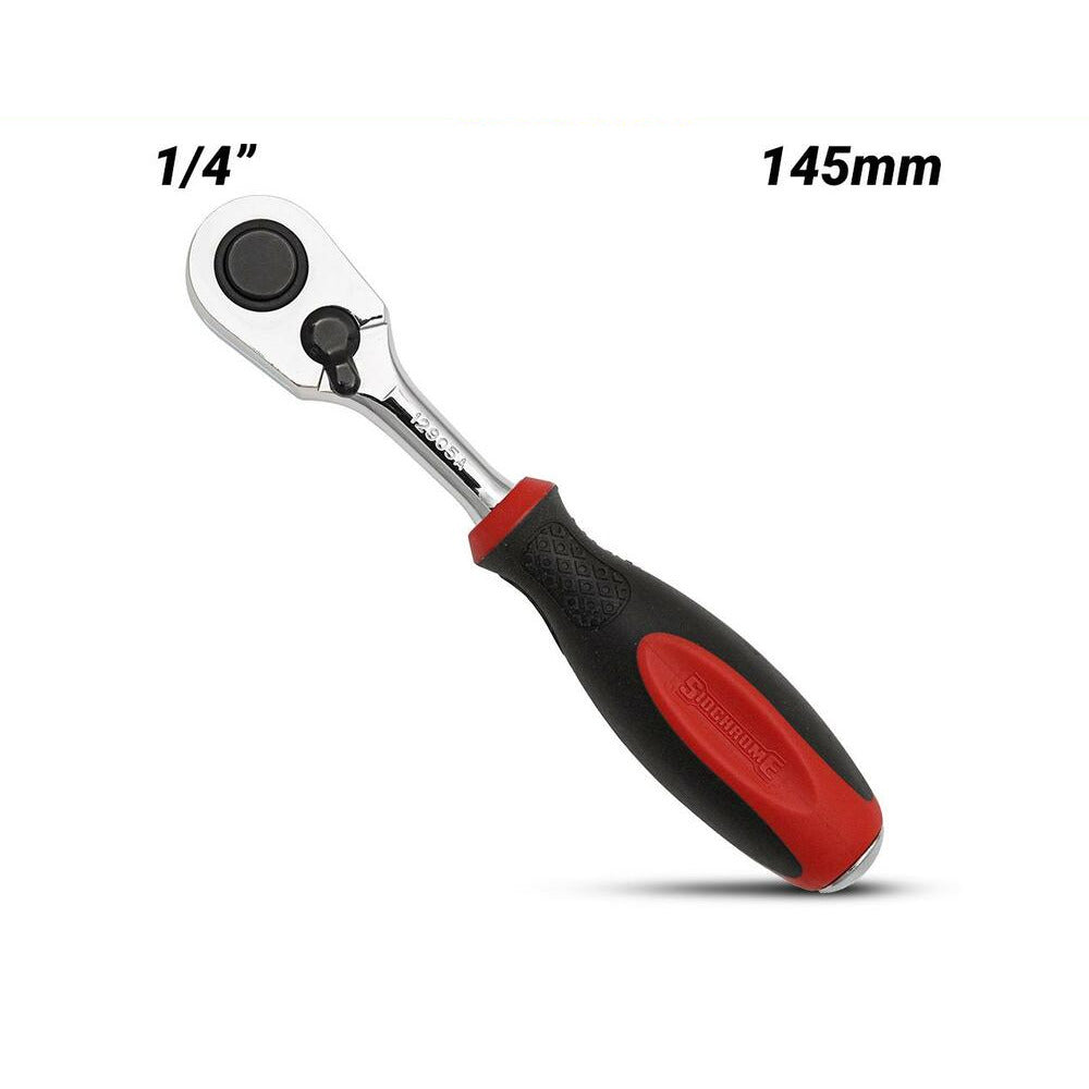 Sidchrome SCMT12905 145mm 1/4" Drive Metric Reversible Ratchet