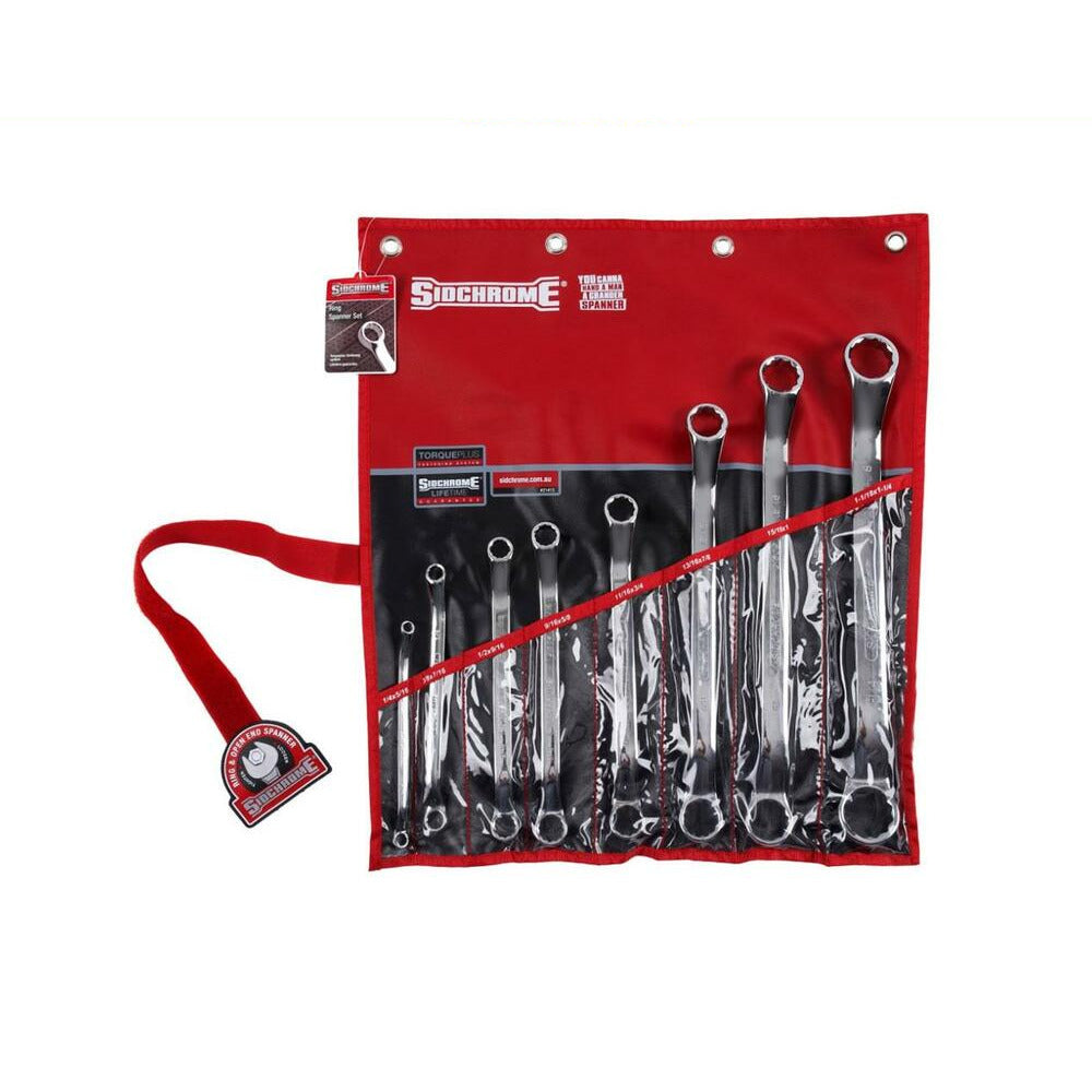 Sidchrome SCMT21413 8pce Imperial Ring Spanner set
