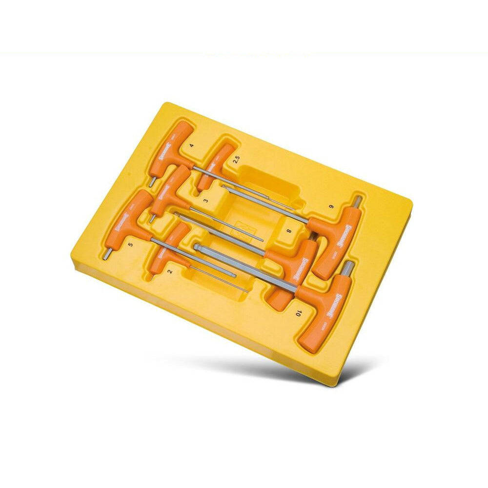 Sidchrome SCMT29550 8pce T-Handle Metric Hex Key Wrench Set