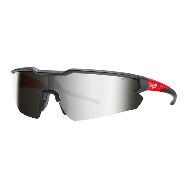 MILWAUKEE Safety Glasses 1 Pack - Silver Mirror 48732946