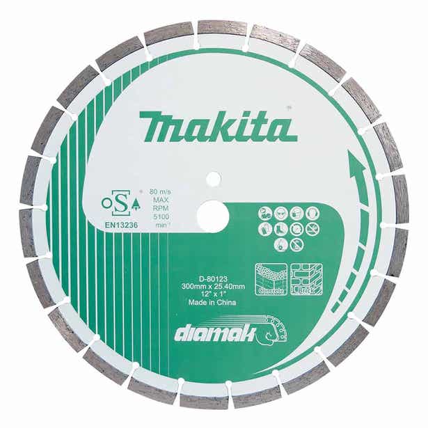 MAKITA 300mm x 25.4/20 Diamak Segmented Diamond Blade D-80123